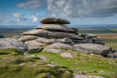 Rough Tor is a tor on Bodmin Moor, near St Breward, Cornwall, UK. The Summit is 1313 ft above mean sea level and therefore the second highest point in Cornwall. clipart