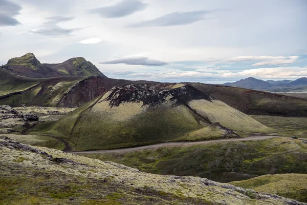 Vulkanische Berge Von Landmannalaugar Fjallabak Nature Reserve Island — Stockfoto