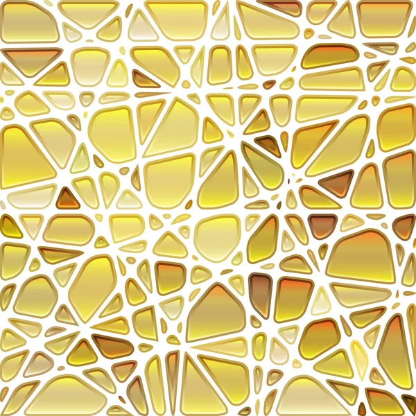 Abstrato Fundo Mosaico Vidro Manchado Amarelo Dourado — Fotografia de Stock