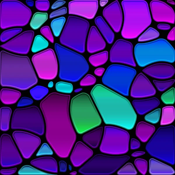 Abstract Stained Glass Mosaic Background Blue Violet Circles — Stok fotoğraf