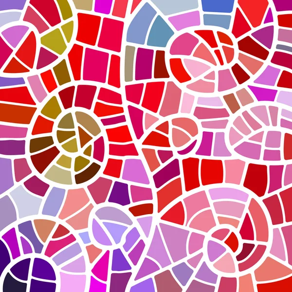 Astratto Sfondo Mosaico Vetro Colorato Rosso Viola — Foto Stock