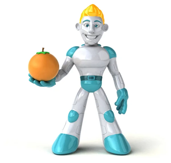 Robot Lindo Ilustración Colorida — Foto de Stock