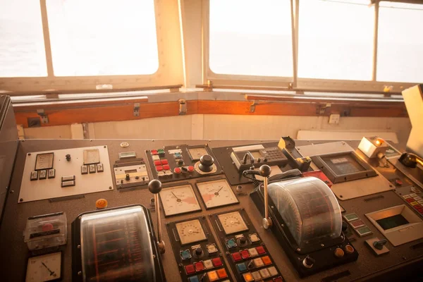 Color Image Control Panel Ship — Stock Photo, Image