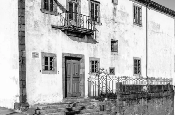 Arquitectura Santiago Compostela Norte España Imagen Blanco Negro — Foto de Stock