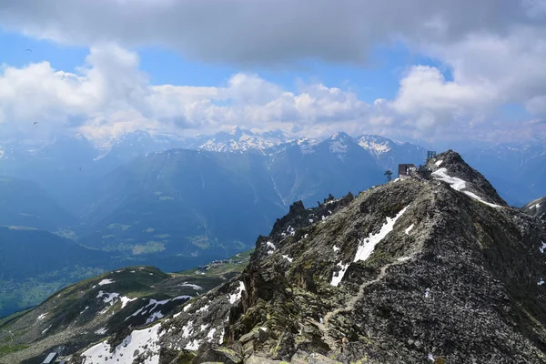 Glacier Aletsch Est Grand Glacier Des Alpes Bernoises Orientales Canton — Photo