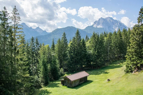 Hory Wetterstein Jsou Horskou Skupinou Severních Vápencových Alpách Východních Alpách — Stock fotografie