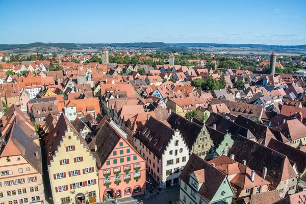 Rothenburg Der Tauber Almanya Nın Bavyera Eyaletinde Yer Alan Bir — Stok fotoğraf