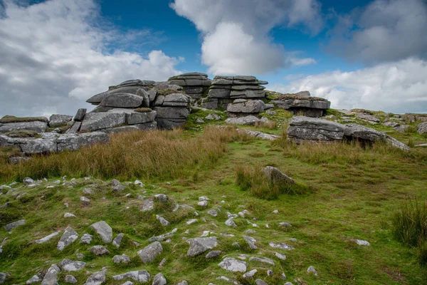 Rough Tor Tor Bodmin Moor Breward Cornwall Summit 1313 Mean — Stock Photo, Image