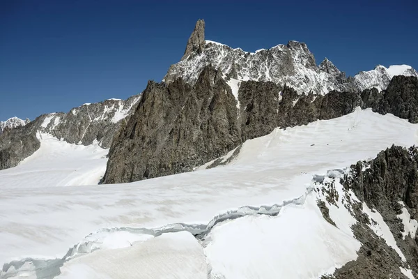 Panoramic View Mont Blanc Glacier — Stock Photo, Image