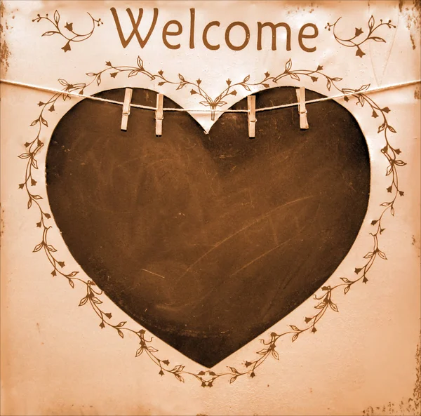 Welcome Heart — Stock Photo, Image