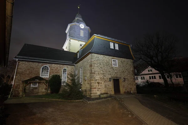 Die Dorfkirche Von Herleshausen Hessen — Stockfoto