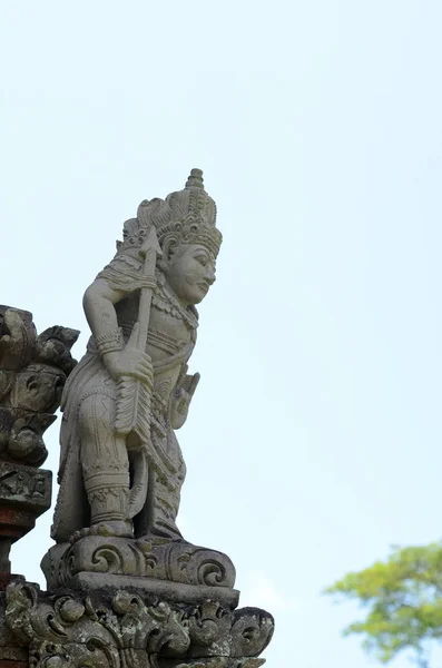 Szobor Pura Taman Ayun Hindu Templom Közelében Mengwi Bali Indonézia — Stock Fotó