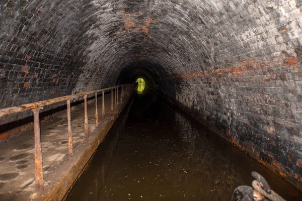 Túnel Whitehouses Construido Siglo Xviii Túnel Navegable Canal Llangollen Gales — Foto de Stock