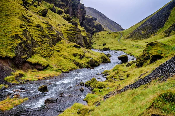 Río Valle Hermosa Islandia — Foto de Stock