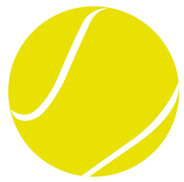 Tenis Piłka Żółty Rekreacyjny Obiekt Sportowy Ilustracja — Zdjęcie stockowe