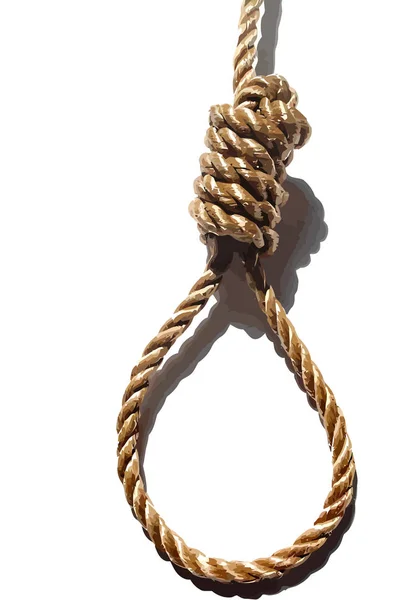 Αυτοκτονία Κρέμονται Κόμπο Θηλιά Εκτέλεση Δικαιοσύνη Εικονογράφηση — Φωτογραφία Αρχείου