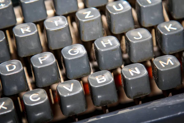 Detalles Una Vieja Máquina Escribir Mecánica —  Fotos de Stock