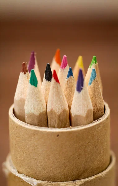 Colored Pencils Pencils Rank File — Stock Photo, Image