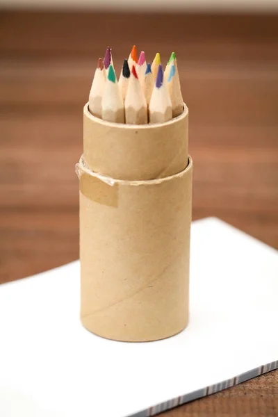 Colored Pencils Pencils Rank File — Stock Photo, Image