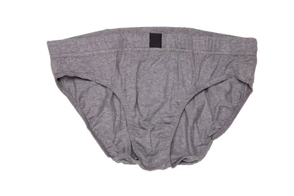 Hombres Menaje Aislados Primer Plano Ropa Interior Masculina Gris Calzoncillos —  Fotos de Stock