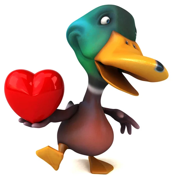 Fun Duck Illustratie — Stockfoto