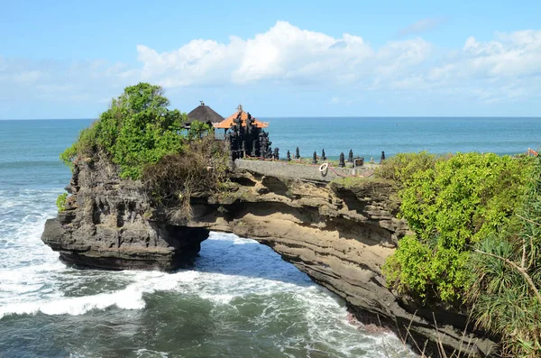 Tanah Lot Víztemplom Kék Bali Sziget Indonézia — Stock Fotó