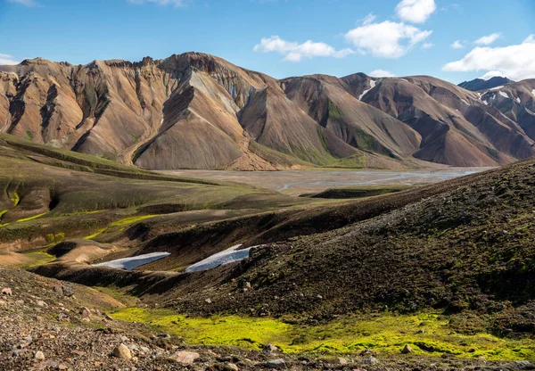 Fjallabak Doğa Rezervi Ndeki Landmannalaugar Volkanik Dağları Zlanda — Stok fotoğraf