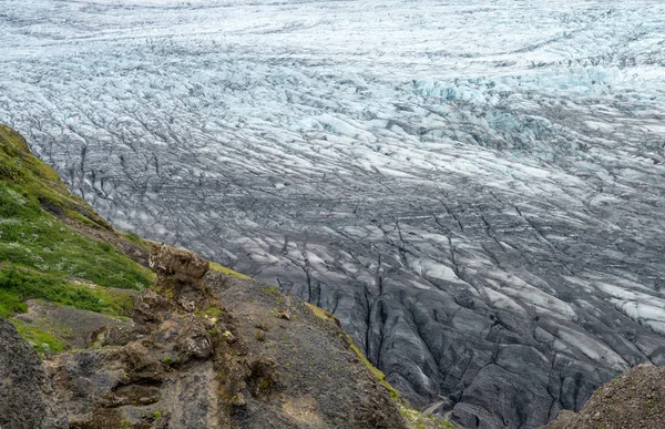 Ledovec Svinafellsjokull Část Ledovce Vatnajokull Národní Park Skaftafel Islandu — Stock fotografie