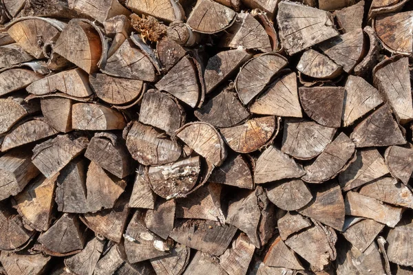 Yığılmış Kahverengi Odun Ahşap Dokular — Stok fotoğraf