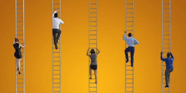 Suba Escada Corporativa Como Conceito Negócio — Fotografia de Stock