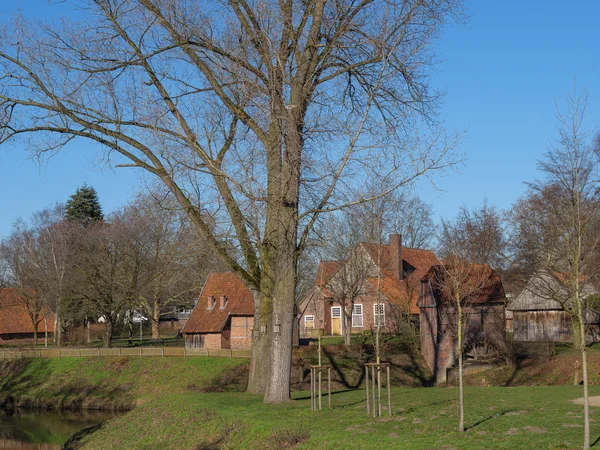 Casas Antiguas Pequeño Río Alemania — Foto de Stock