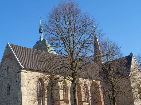 Oude Huizen Een Kleine Rivier Duitsland — Stockfoto