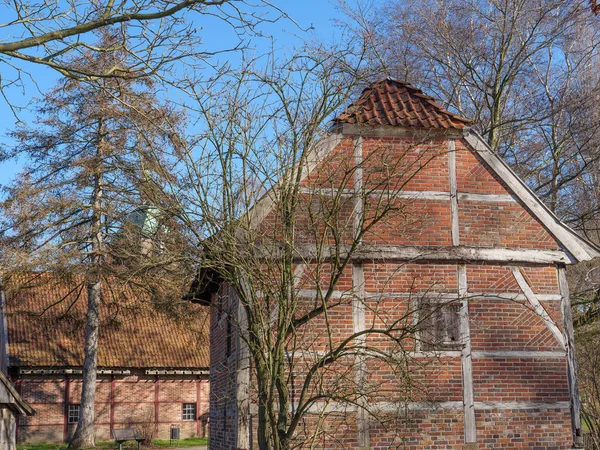 Casas Antiguas Pequeño Río Alemania —  Fotos de Stock