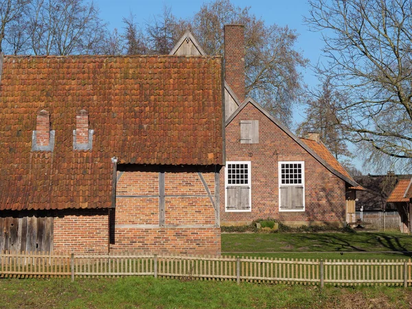 Casas Antiguas Pequeño Río Alemania — Foto de Stock