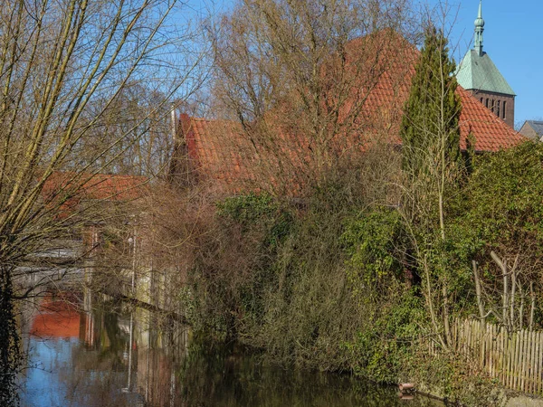 Maisons Anciennes Bord Une Petite Rivière Allemagne — Photo