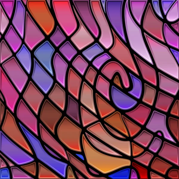 Абстрактный Витраж Мозаики Фиолетовый Коричневый — стоковое фото