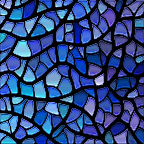 Resumo Fundo Mosaico Vidro Manchado Azul Violeta — Fotografia de Stock