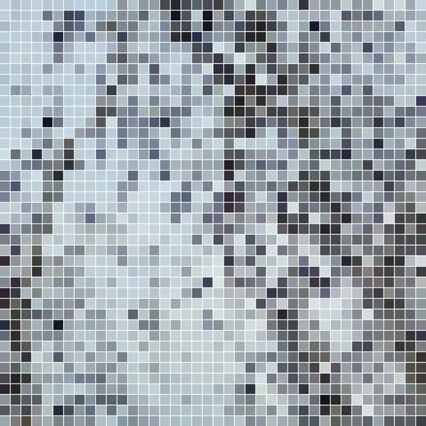 Abstraktní Čtvercový Pixel Mozaika Pozadí Šedá — Stock fotografie