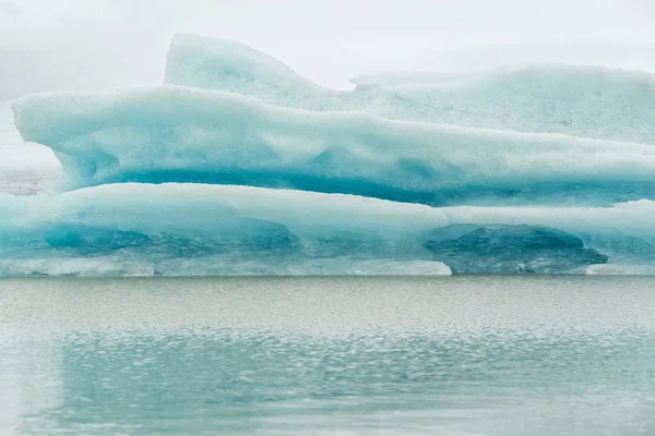 Zbliżenie Góry Lodowej Laguny Lodowej Fjallsarlon Parku Narodowym Vatnajokull Islandia — Zdjęcie stockowe