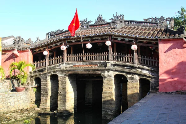 Japanische Überdachte Brücke Der Antiken Stadt Hoi Vietnam — Stockfoto