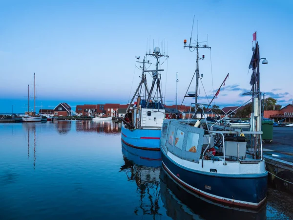 Вид Порт Фетхольм Хавен Дании — стоковое фото