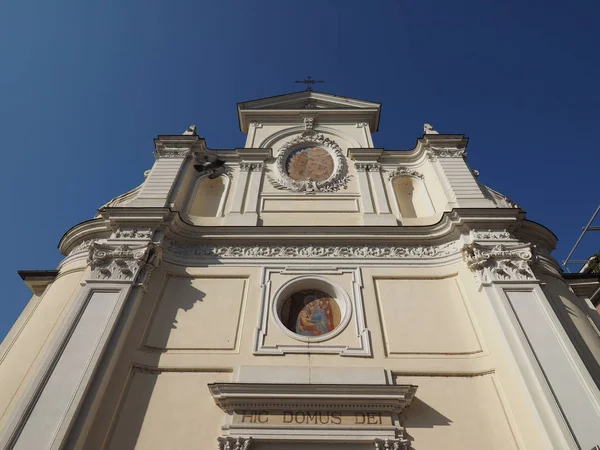 San Giovanni Battista Johannes Døperen Kirke Alba Italia Hic Domus – stockfoto