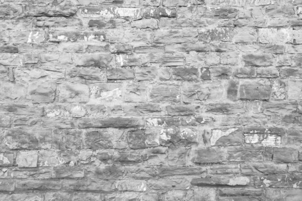 Schwarz Weiß Foto Einer Steinmauer Kann Als Hintergrund Und Textur — Stockfoto