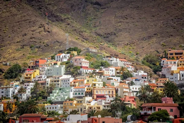 Case Collina Nella Valle Gran Rey Sull Isola Gomera Isole — Foto Stock