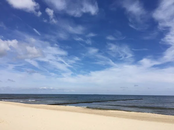 Der Strand Des Seebades Zempin Auf Der Insel Usedom — Stockfoto