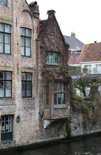Старое Здание Городе Брюгге Бельгия — стоковое фото