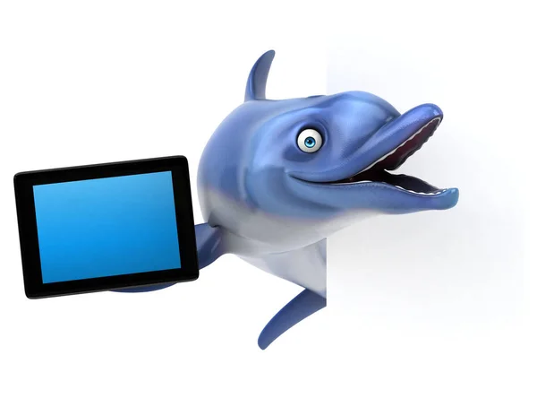 Leuk Dolphin Illustratie — Stockfoto