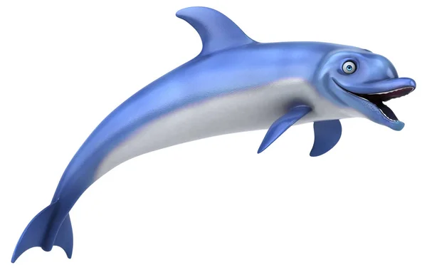 Fun Dolphin Illustration — Stock Photo, Image