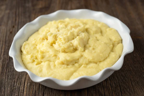 Close Mashed Potatoes Comfort Food — Stock Photo, Image