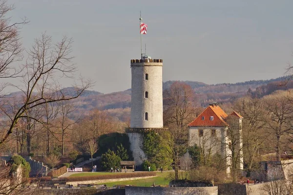 Atrakcje Turystyczne Sparrenburg Bielefeld Ostwestfalen Lippe Nordrhein Westfalen Niemcy — Zdjęcie stockowe